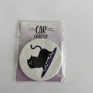Cat Design Car Coaster